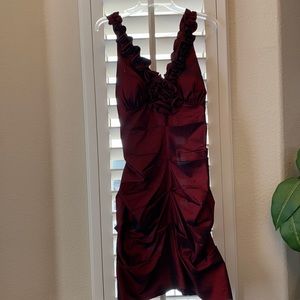 Wine cocktail dress